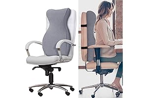 HOMBYS Memory Foam Neck Support for Short Office Chairs