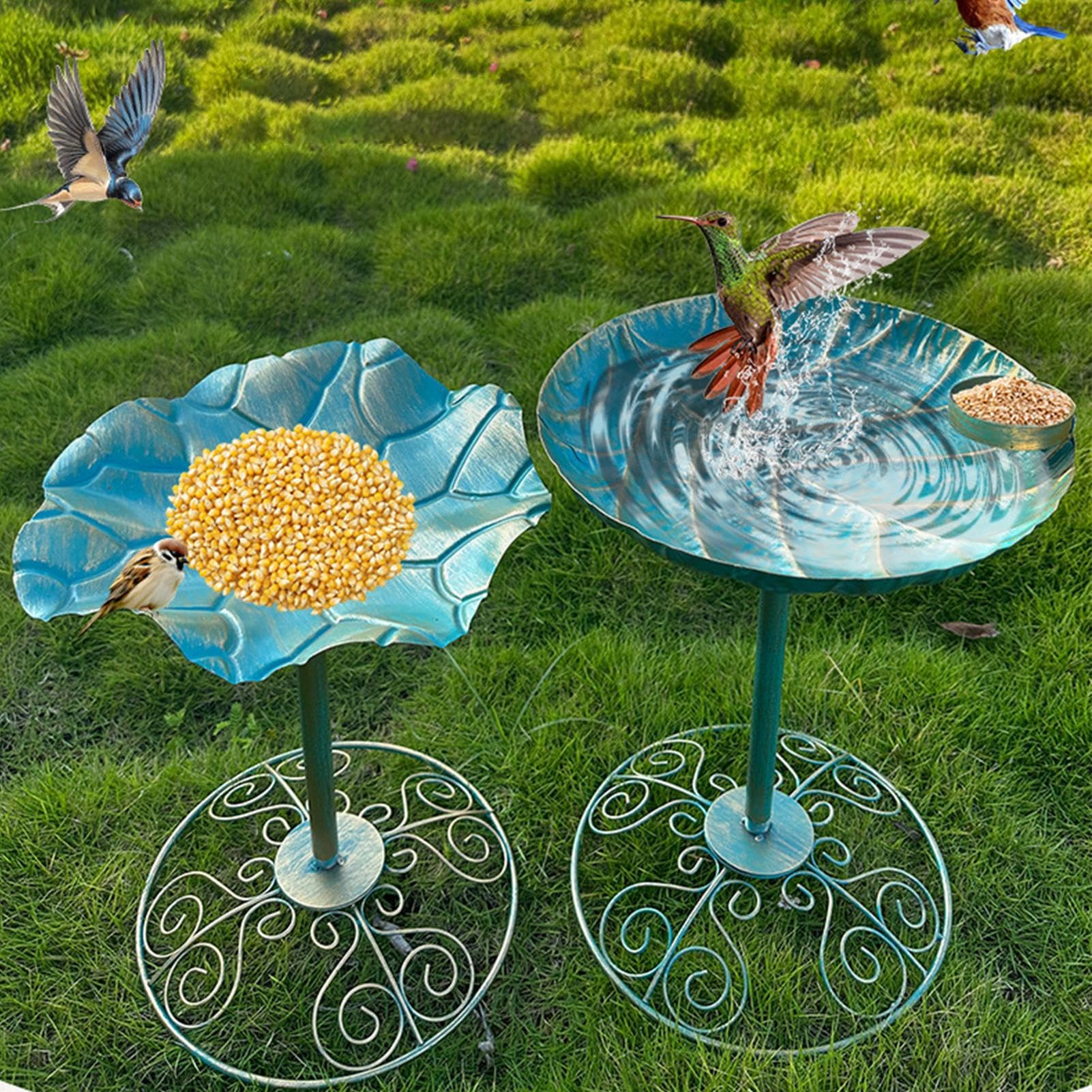 Bain D'Oiseaux Pour Jardin Bain D'Oiseaux Décoratif Et Antirouille