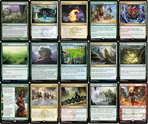 Miniatura 5 de Commander Elemental Deck - EDH - Verde Rojo Azul - Hecho a medida - Magic The Gathering - MTG - 100 cartas!
