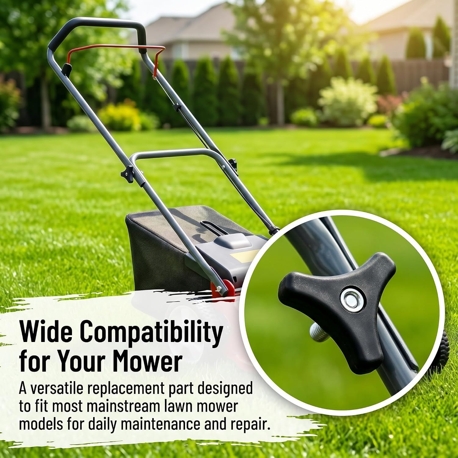 4pcs Triangle Lawn Mower Handle Knob Bolt Compatible with Snow Blower