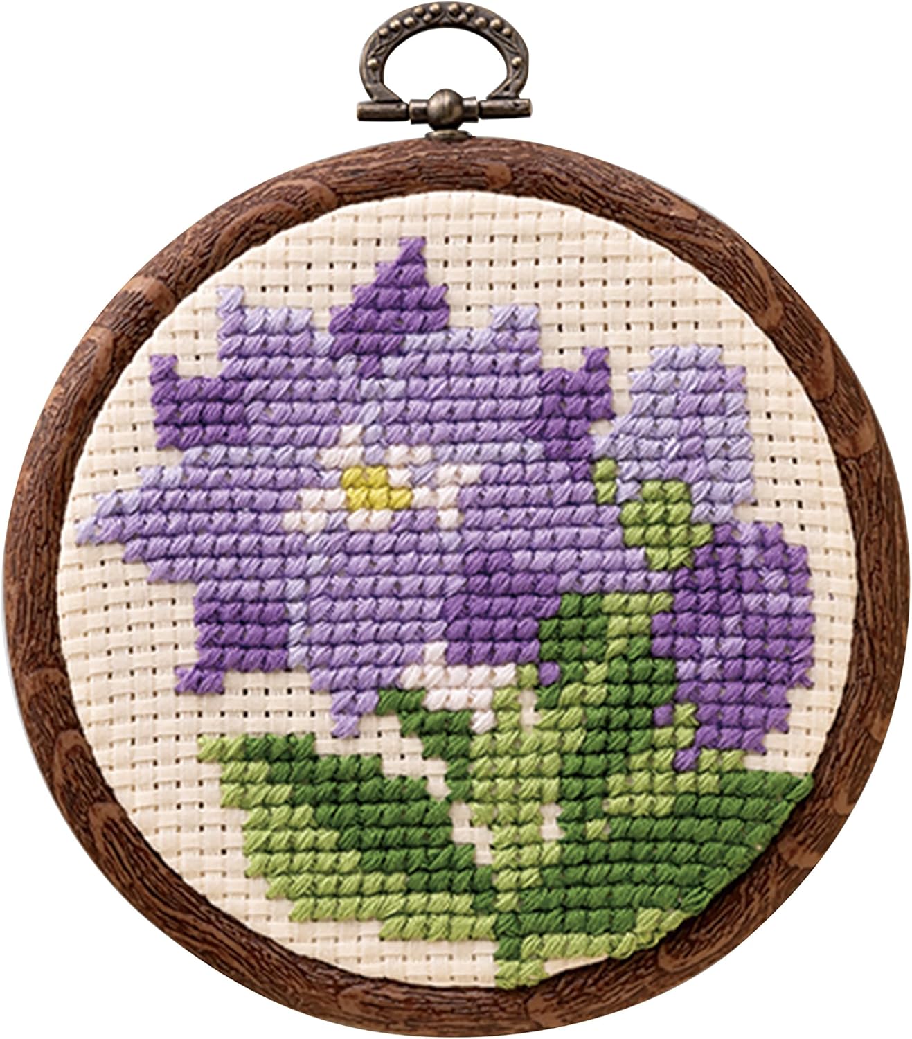 Olympus 7604 Gentian Embroidery Kit, Cross Stitch Takamine Flower Series