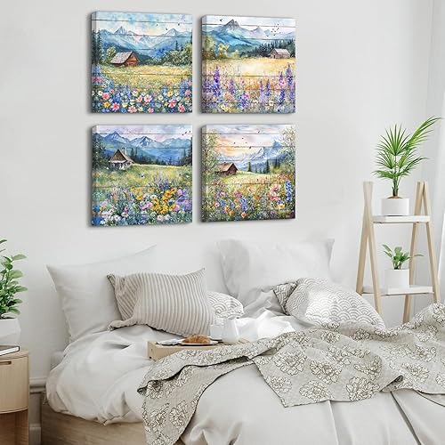 Miniatura 449 de Arte de pared de naturaleza con plantas verdes, decoración de pared de hojas botánicas tropicales, impresiones en lienzo para dormitorio, Hoja