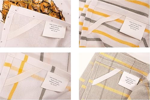 Miniatura 6 de KAF Home Pantry Pineapple - Juego de 4 paños de cocina, 100% algodón, 18 x 28 pulgadas