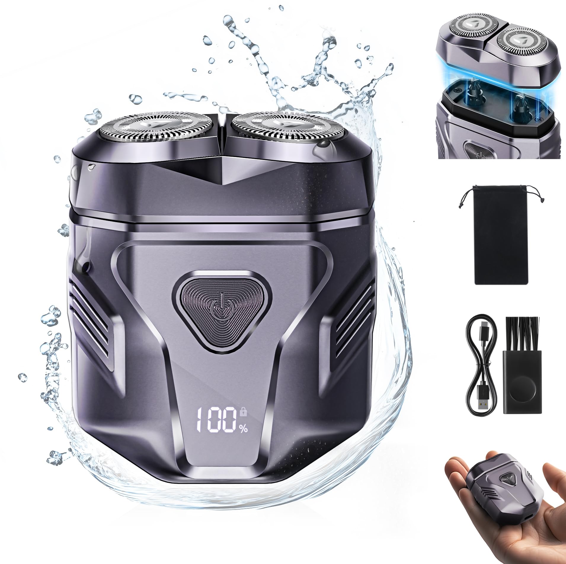 Amazon.co.jp: AvBang シェーバー メンズ 電気シェーバー 乾湿両用 髭