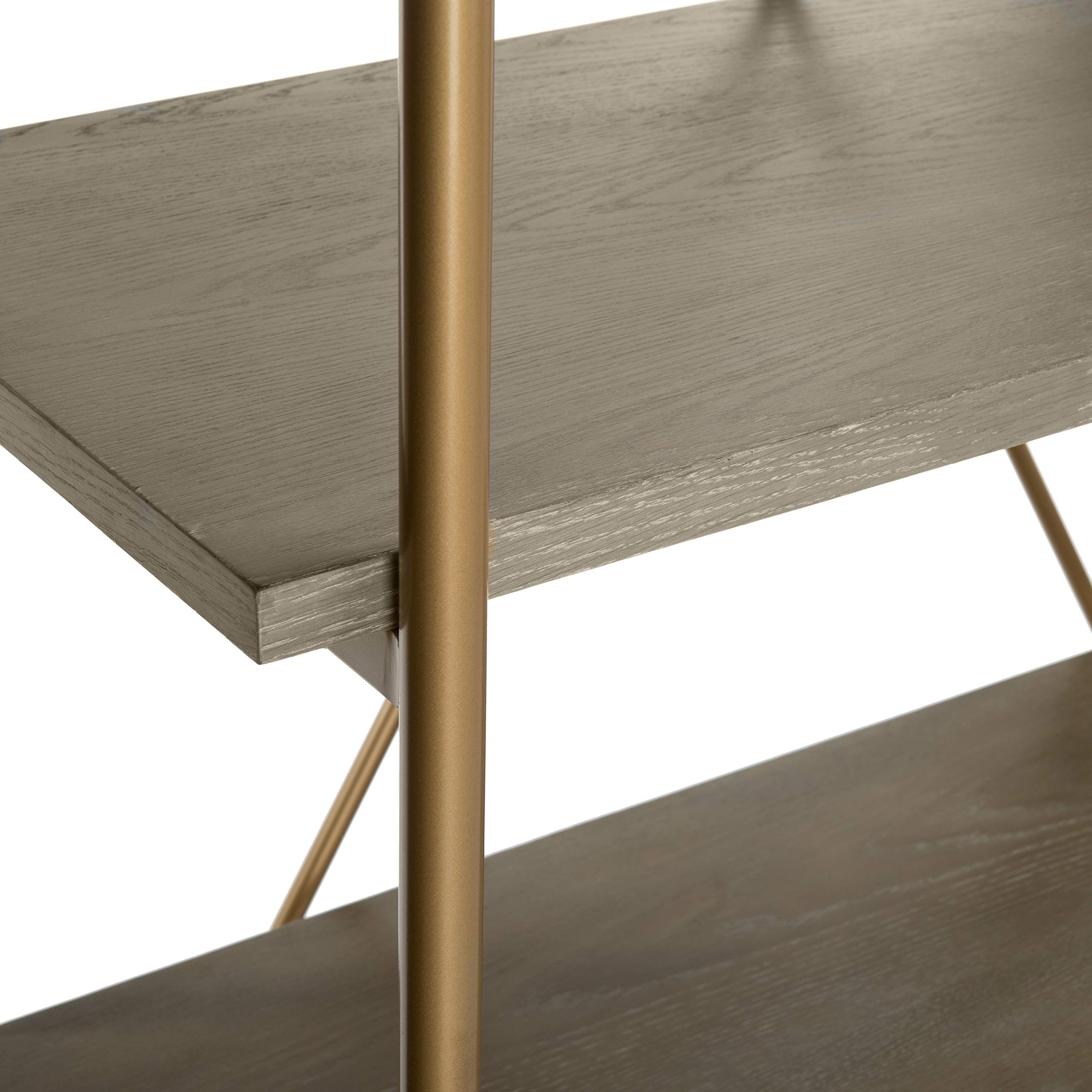 Safavieh Home Collection Rigby Etagere a 5 ripiani, rovere rustico/oro