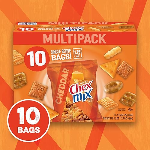 Miniatura 47 de Chex Mix Mezcla de aperitivos, tortuga, bolsa de aperitivos indulgentes, 14 onzas