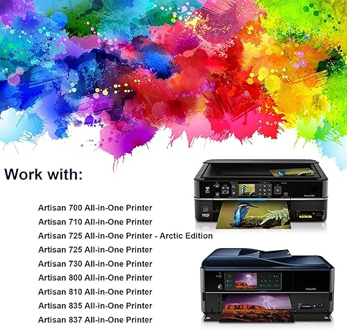 Miniatura 2 de Cartuchos de tinta remanufacturados T098 T099 de repuesto para cartuchos de tinta EPS0N 98 99 funcionan con Artisan 700 710 725 730 800 810 835 837