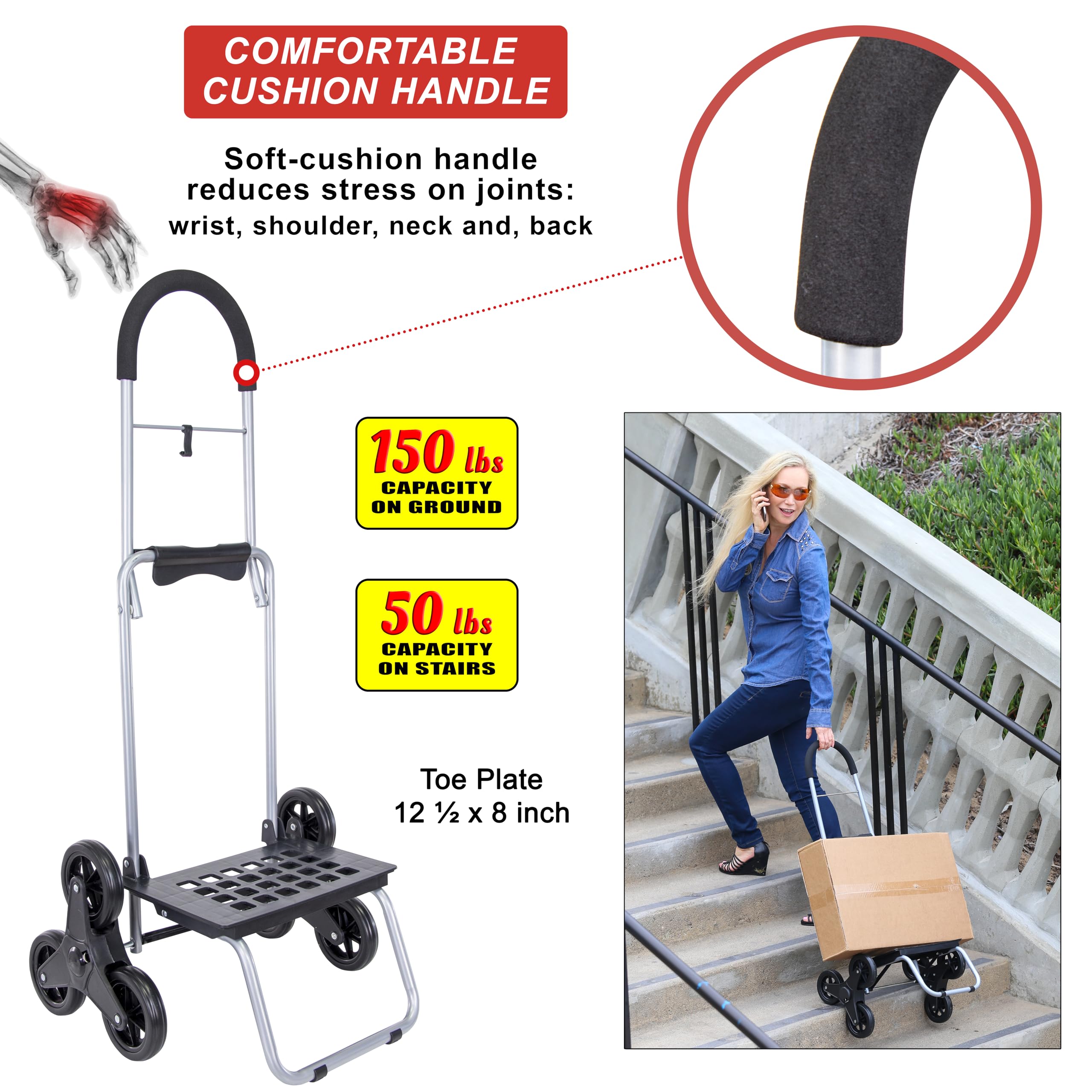 Stair Basket Dbest Products Stair Climber Cruiser Cart Sport