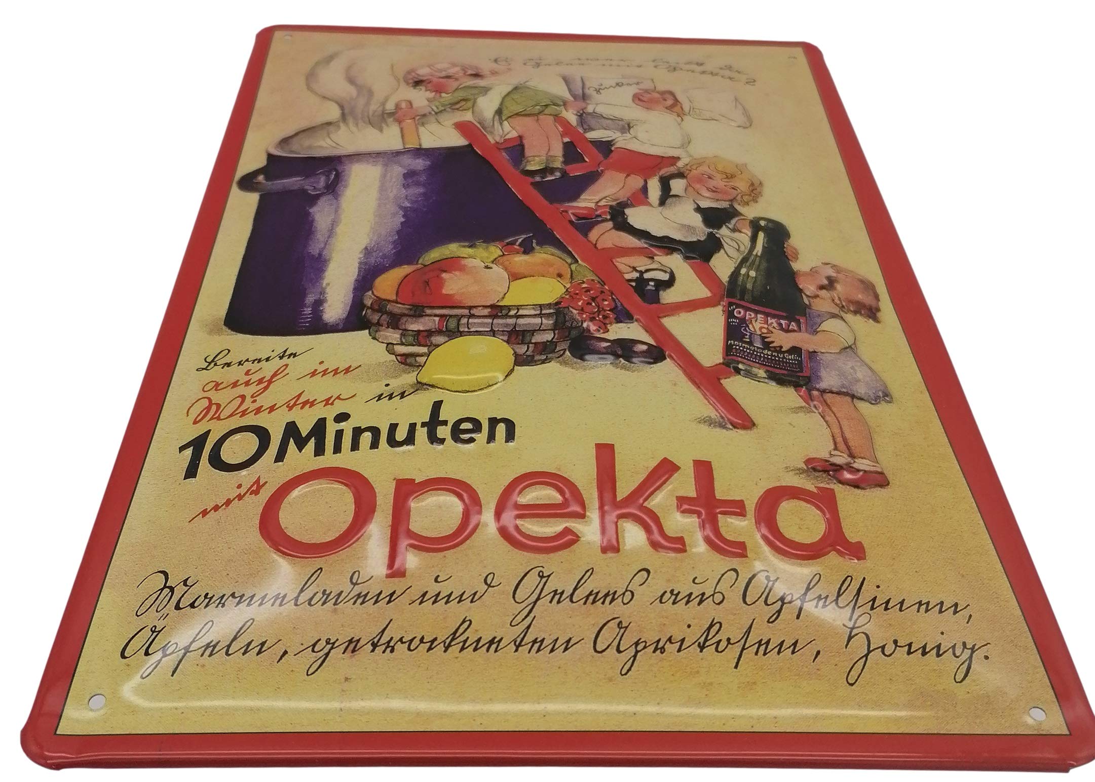 Targa In Metallo Pubblicitaria Retrò Opekta Marmelade – 30x20 Cm, Decorazione Da Parete In Stile Vintage Per Cucina - 2