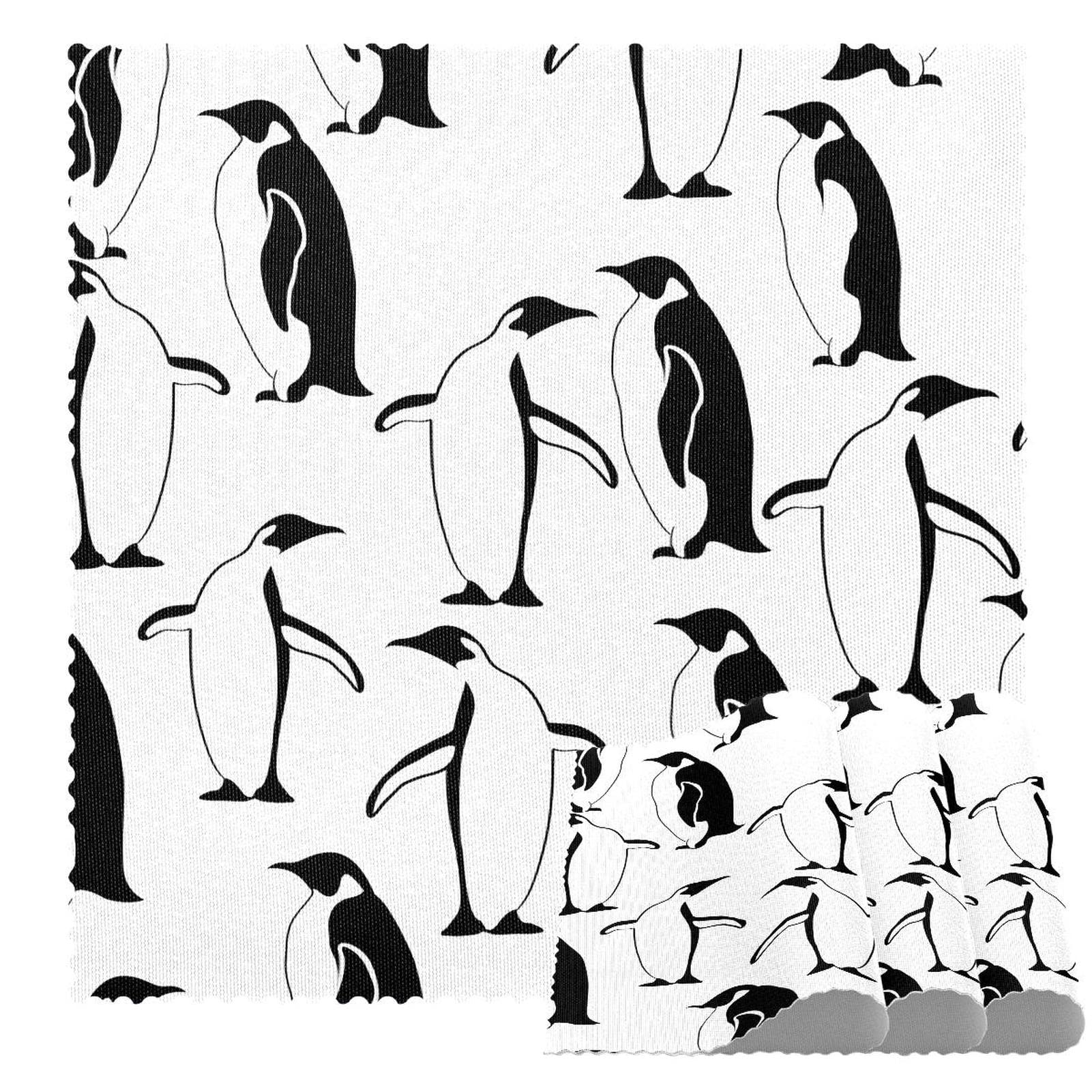 Set de table pingouins 30x30 cm antidérapant et résistant à la chaleur (Lot de 4)