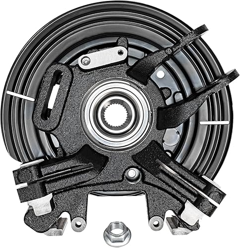 Miniatura 6 de Detroit Axle - 2 nudillos de dirección traseros para Ford Explorer Mercury Mountaineer 02-05, 2 nudillos de dirección y cojinete de cubo de rueda de