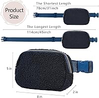 Vista 140 de Riñonera cruzada para mujeres y hombres, bolsa para cinturón para senderismo con correa ajustable, riñonera para correr, entrenamiento, deportes