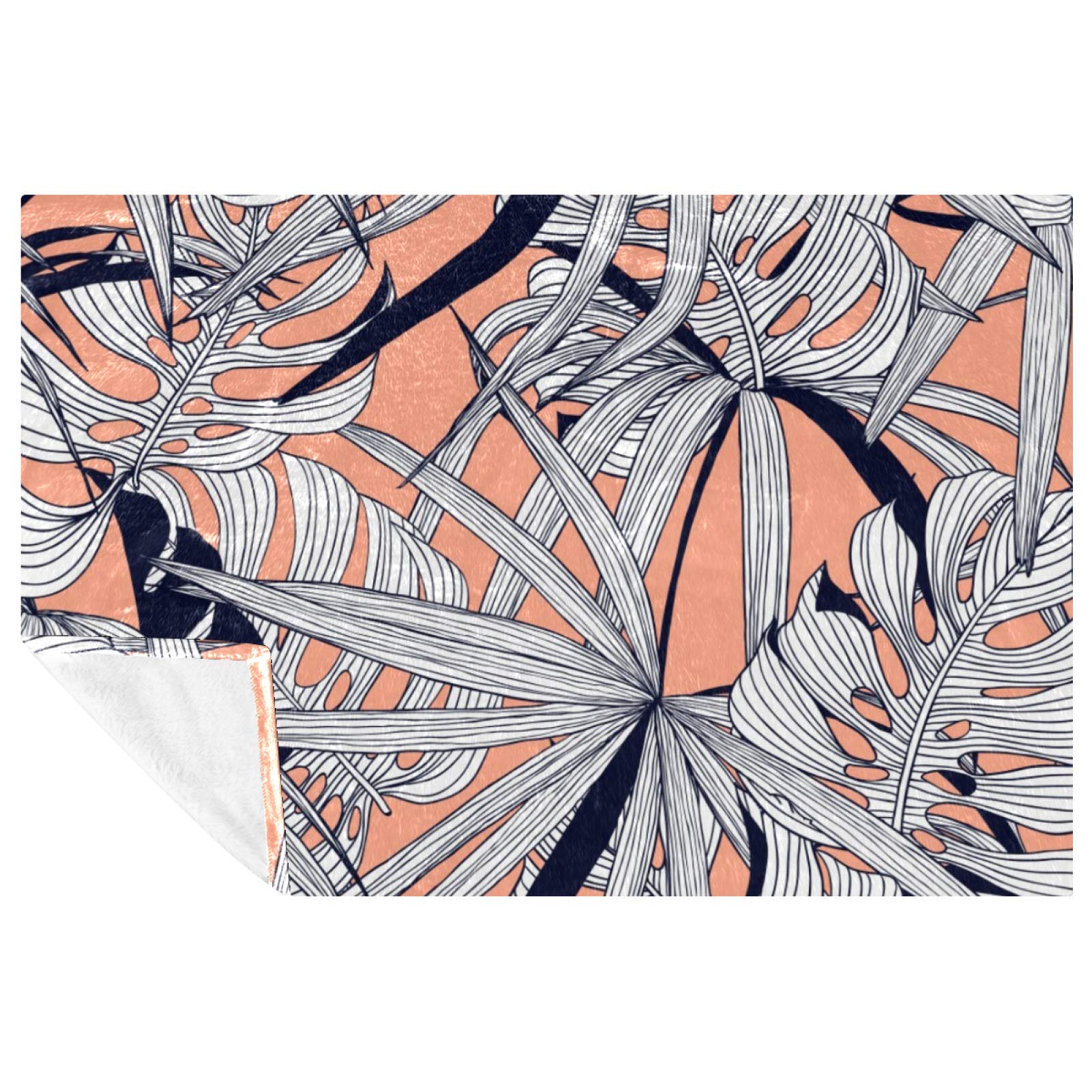 Couverture douce palmier 150x100 pour créer un véritable cocon de tendresse à la maison