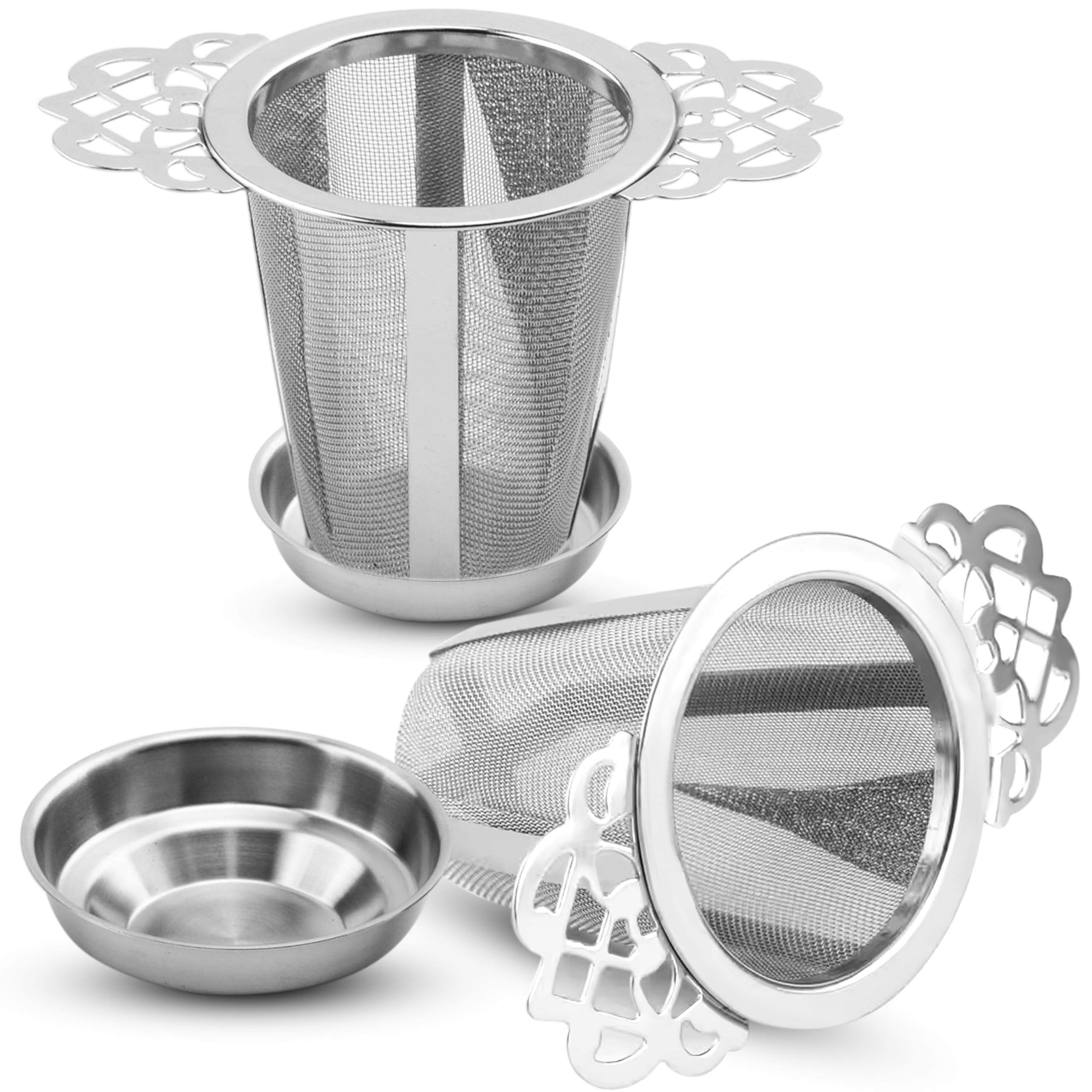 Infusor de colador de té de malla fina de acero inoxidable