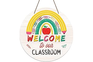 WhatSign Welcome to Our Classroom Sign: Vibrant and Welcoming Classroom Decor