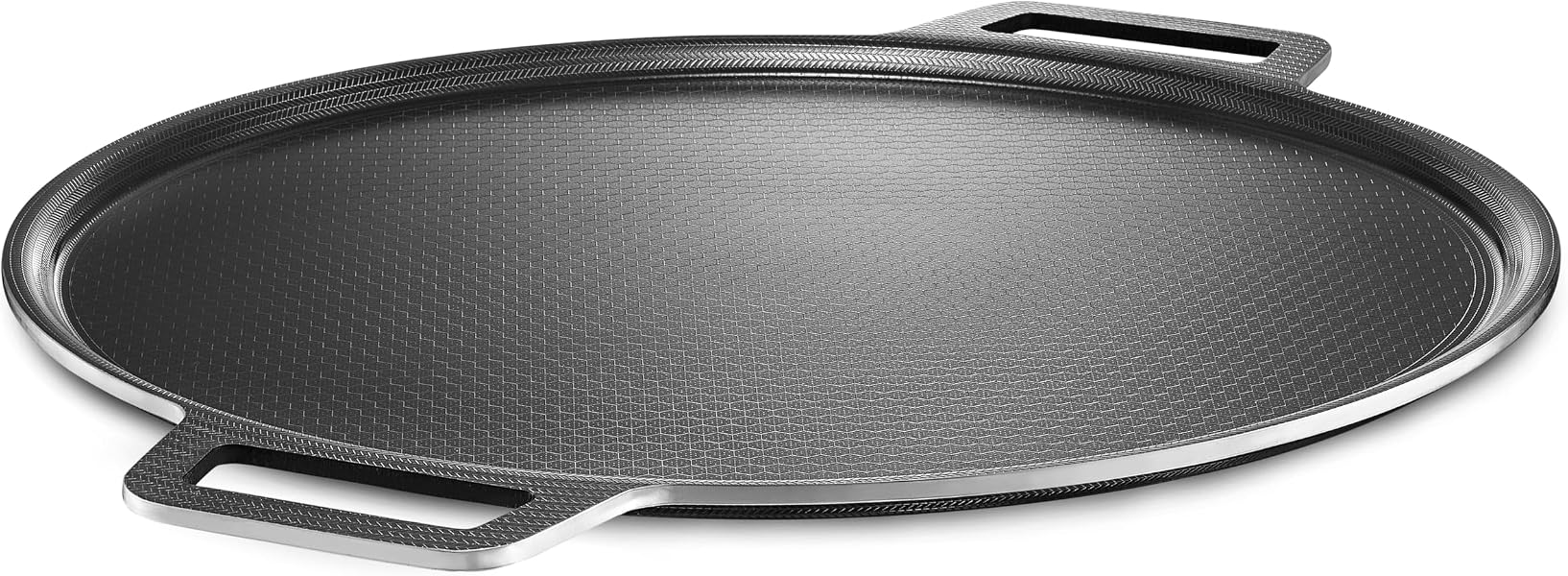 HexClad hybrid nonstick round pizza steel