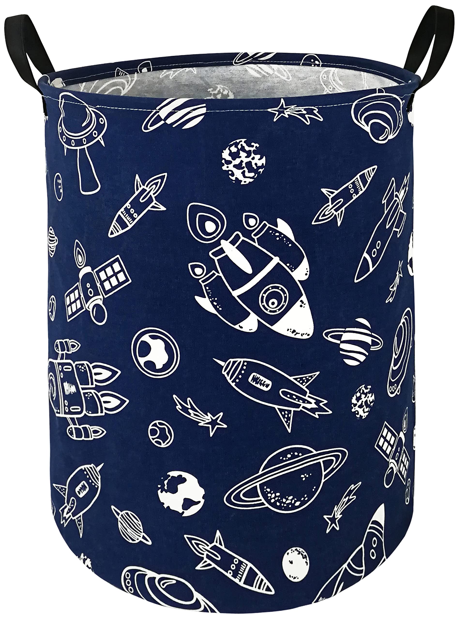 Round Laundry Hamper Storage Basket Laundry Organizer Hamper Storage Bins Clothes and Toys Box Nursery Hamper Gift Basket For Kids with Handles