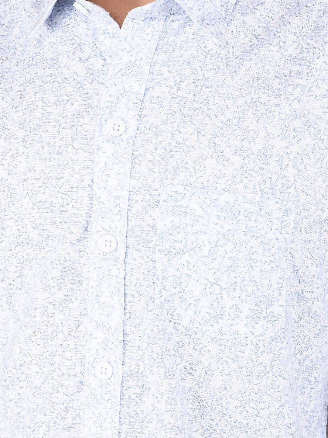 Crimsoune Club Boy's Blue Floral Print Shirt (7-8Y) 2