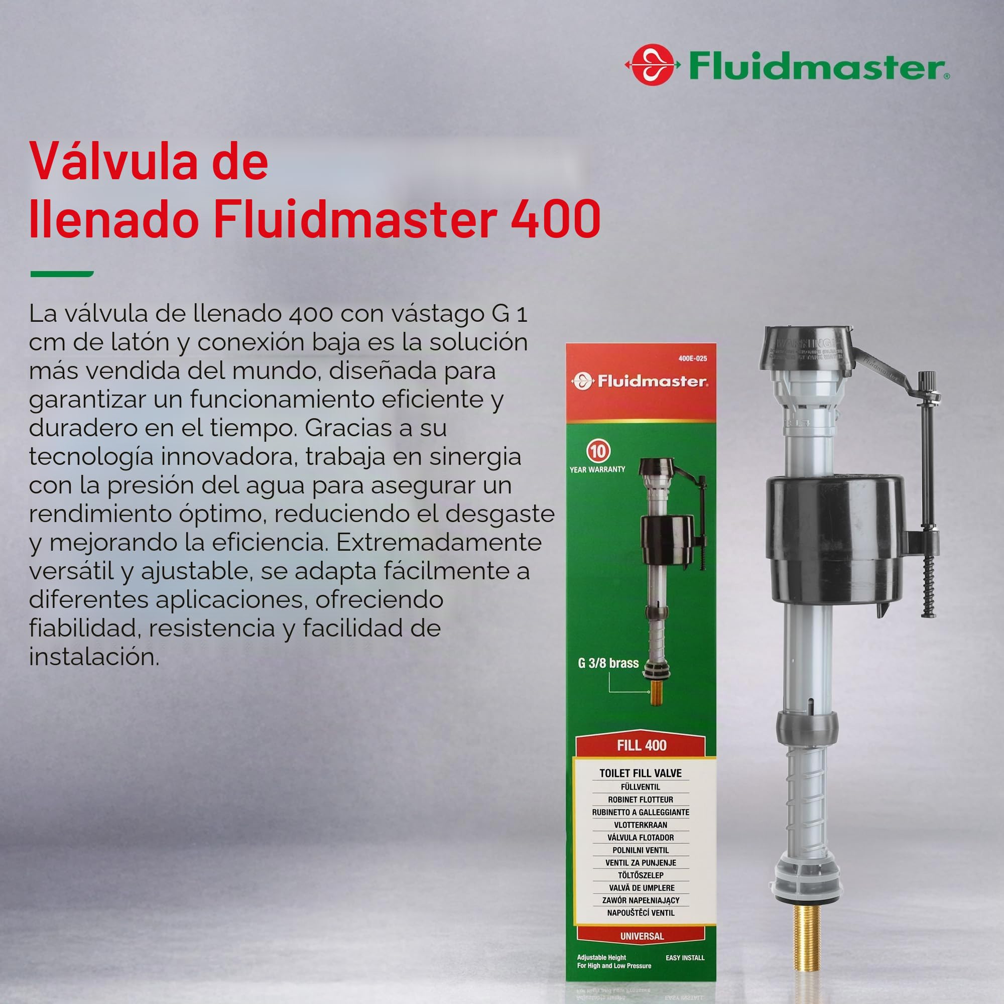 Fluidmaster 407E - Flotador inferior, color neutro