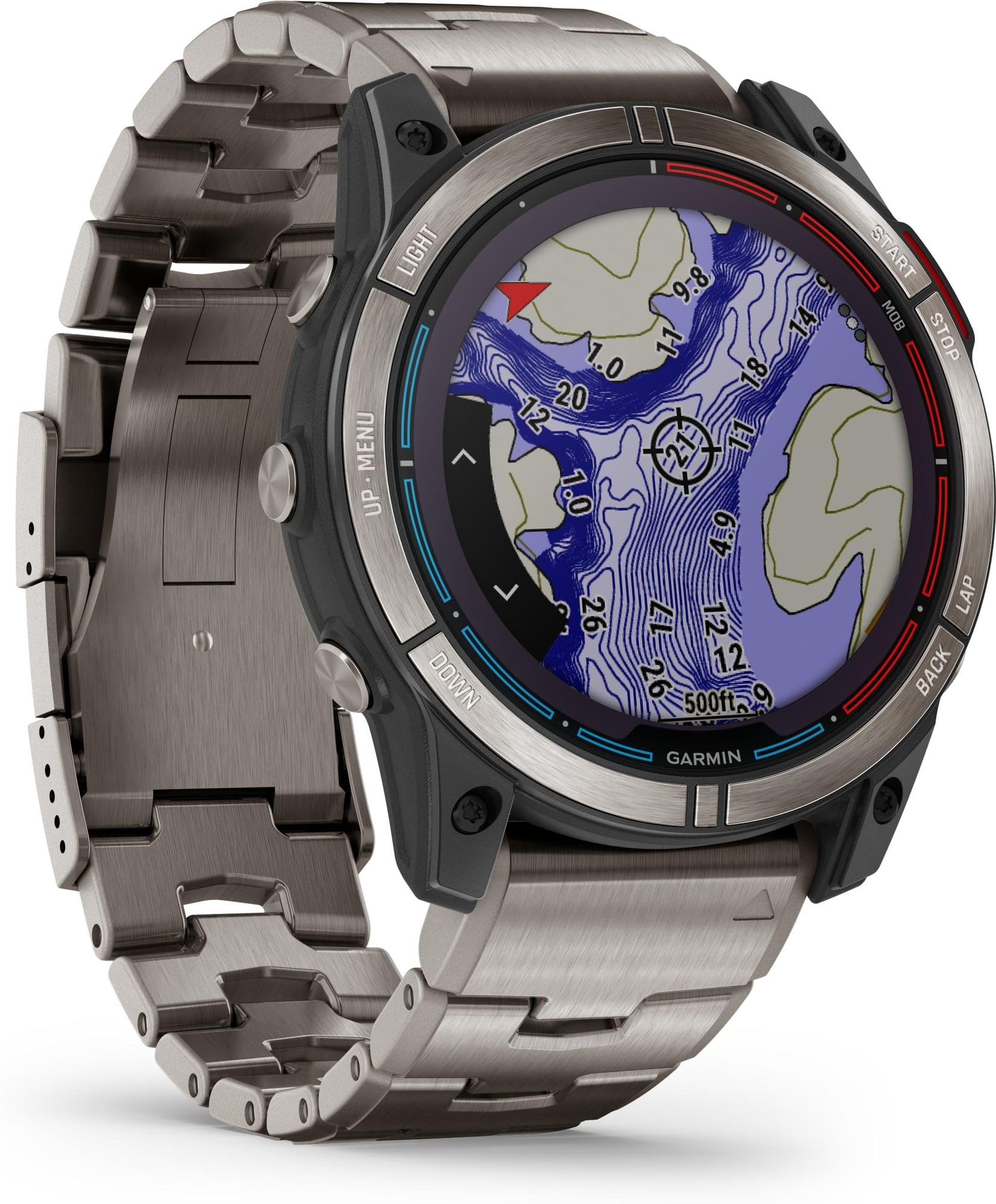 Garmin - Smartwatch - Unissex - Quatix® 7X Sapphire Solar Titan - 010-02541-61