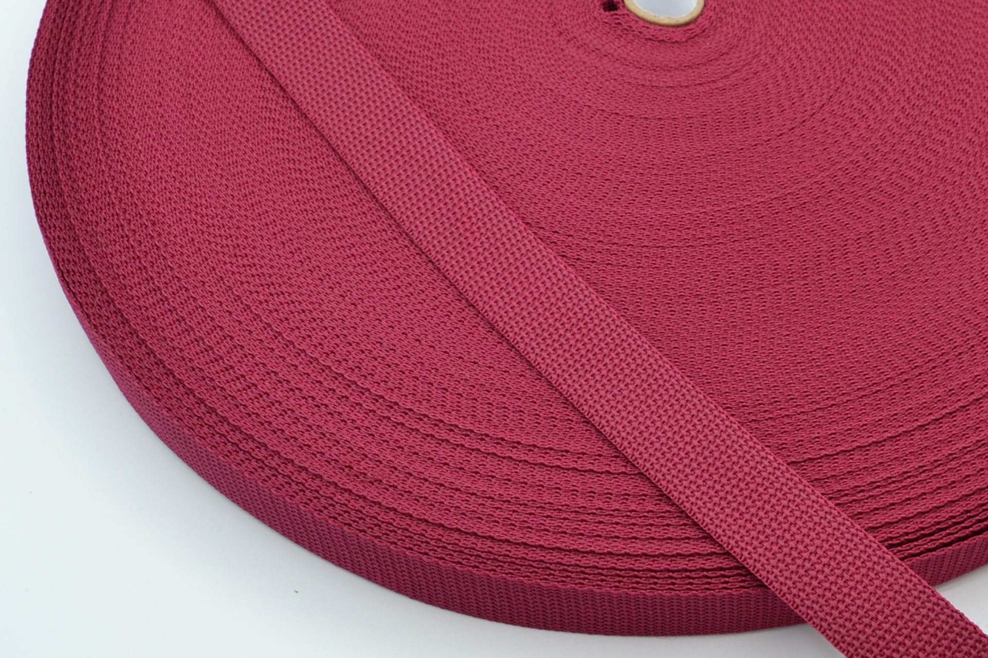 celloexpress Polypropylene Webbing Strapping - Strap Tape Bag Tote Handle - Wine 25mm (1 inch), 10m (1000cm)