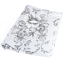 Linen Floral Fabric by The Yard- Precut 1 Yard 62 Inch Width