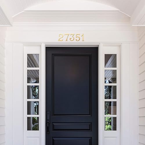 Miniatura 7 de Baldwin Estate 90677.102.CD - Casa tradicional de latón macizo con número siete en bronce aceitado, 4.75 pulgadas