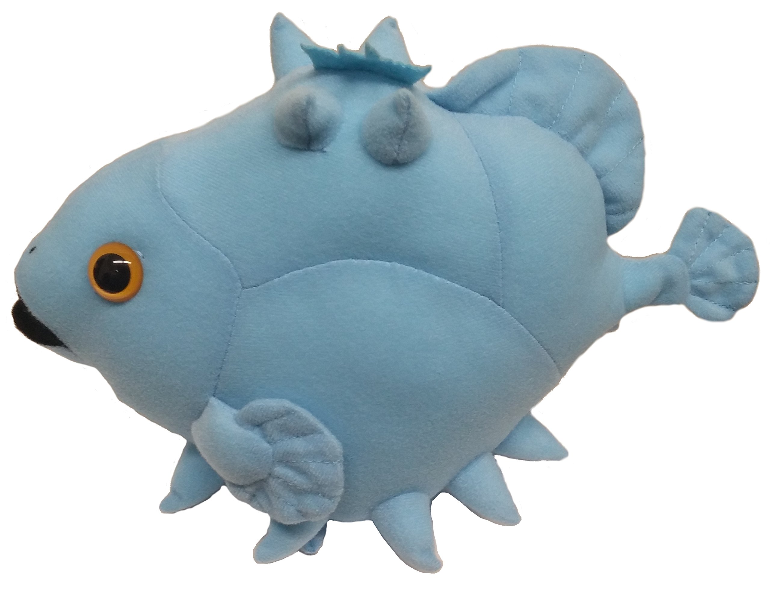 Amazon.co.jp: しんかいさん ガクガクギョ ぬいぐるみ ブルー 7686