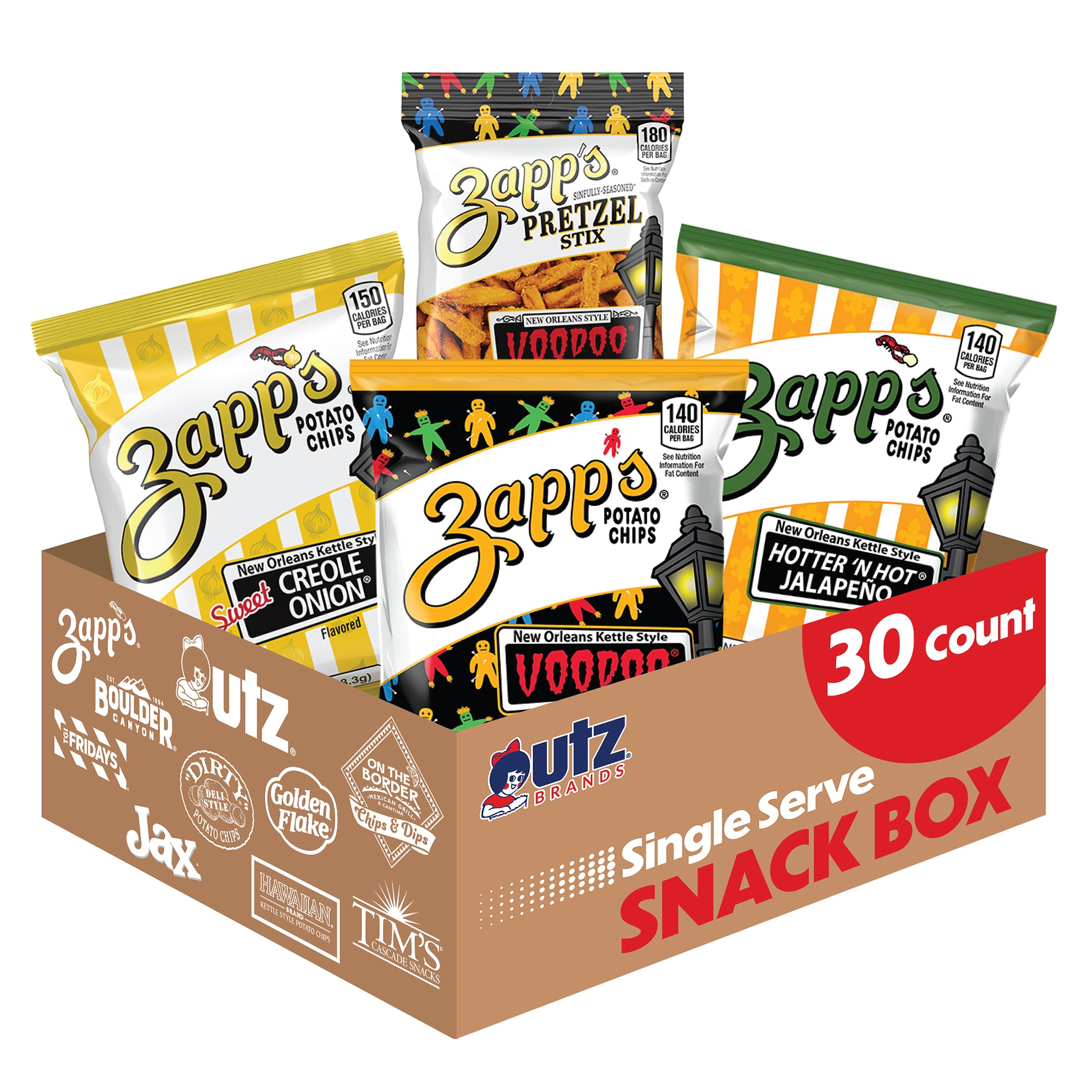 Amazon.com: Zapp's Best of Zapp's 30 Count Snack Box – New Orleans