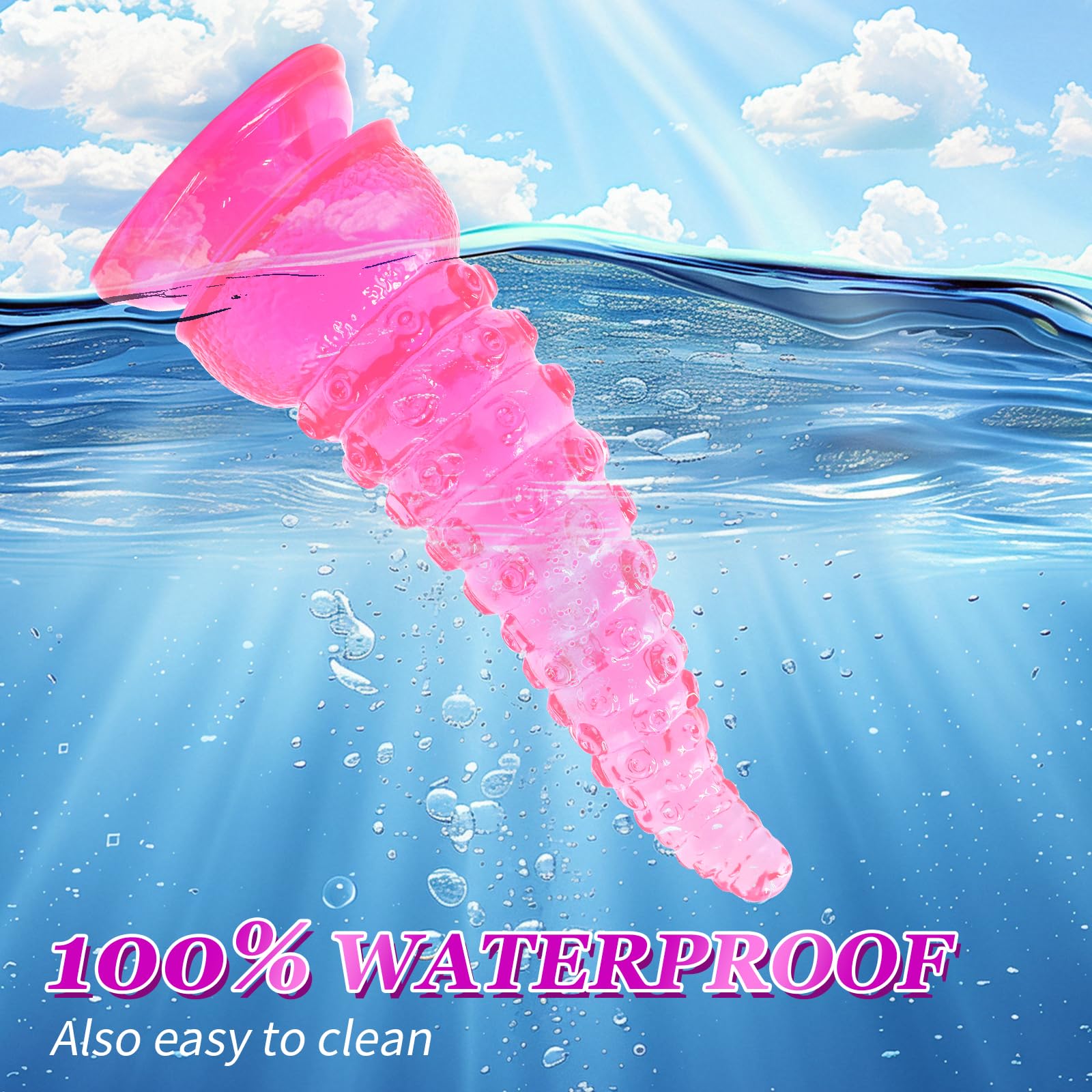 Tentacle Dildo 5.9in. Adult Sex Toys Realistic Monster Dildo Prostate Massager for Women Men Adult Sex Play(Pink)