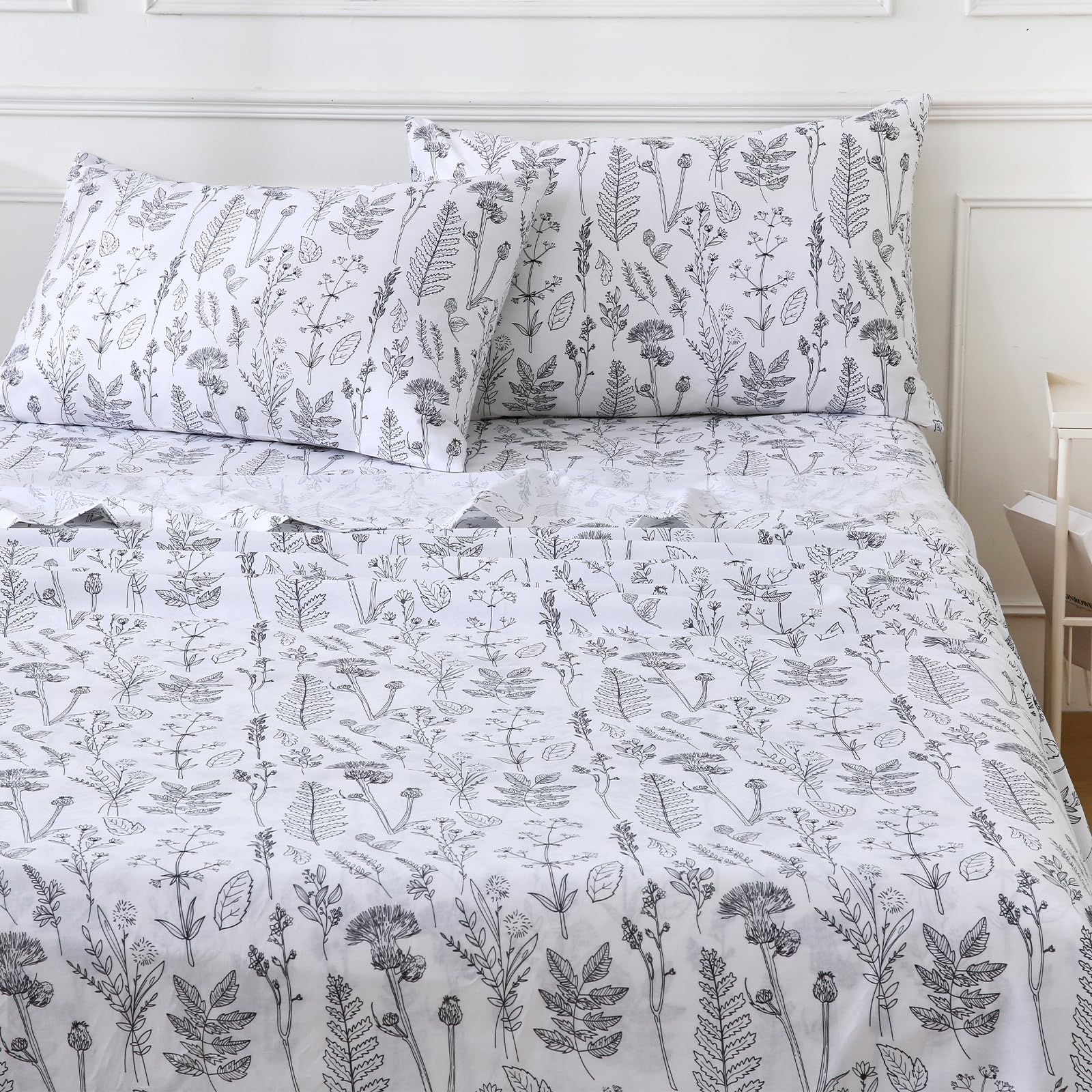 Homilay Cotton Percale Full Sheets