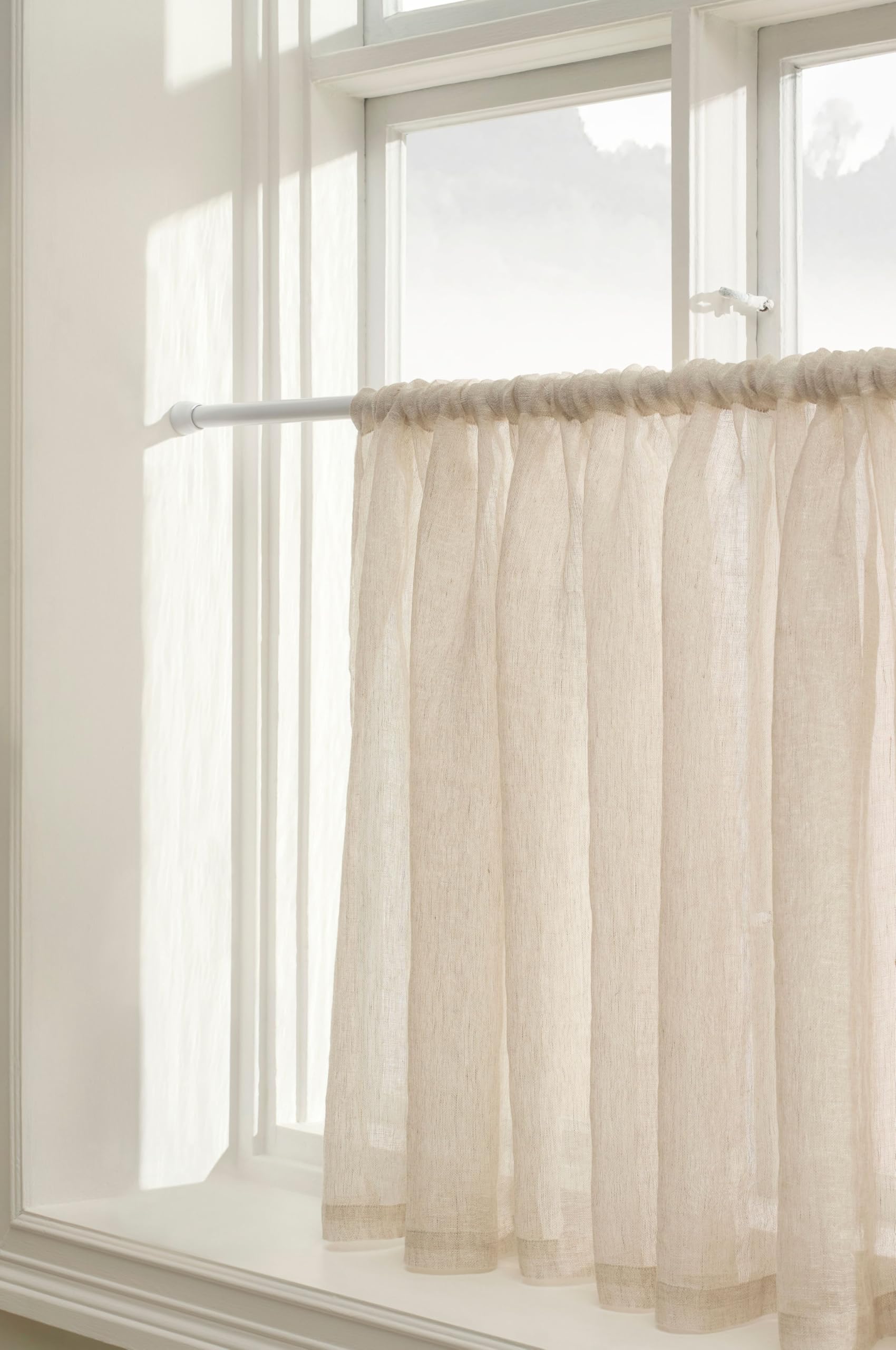 JOTEX Ellen - Tende corte in lino, larghezza 250 cm, 100% lino, 1 pezzo, 75 x 250 cm