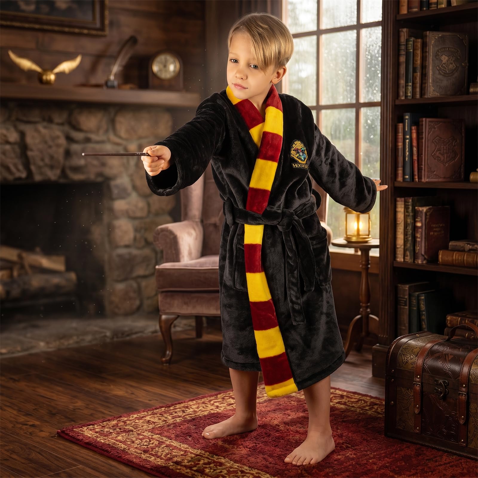 Wizarding World Harry Potter Peignoir De Bain Enfant - Cape Bebe 122-152 | bathrobe pour garçon