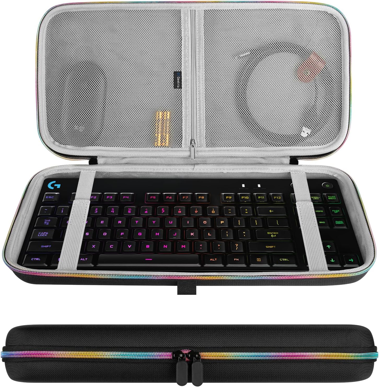 Geekria Tenkeyless Étui pour clavier TKL, coque rigide, sac de ...