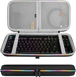 Geekria Tenkeyless TKL Keyboard Case, Hard Shell Travel Carrying Bag for 80% 87 Key Computer Mechanical Gaming Keyboard, Compatible with Logitech G Pro, Razer Huntsman Tournament Edition TKL (RGB)