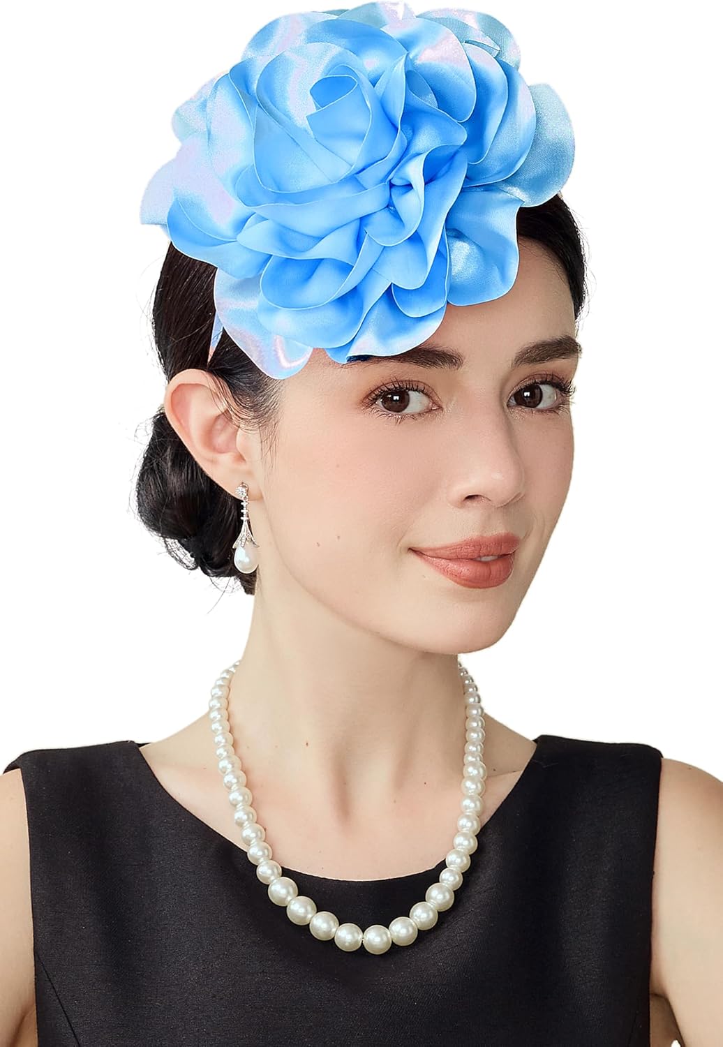 BABEYOND Fascinators Hats for Women - Tea Party Kentucky Fascinator Derby Hat Colorful Flower Headband with Hair Clip