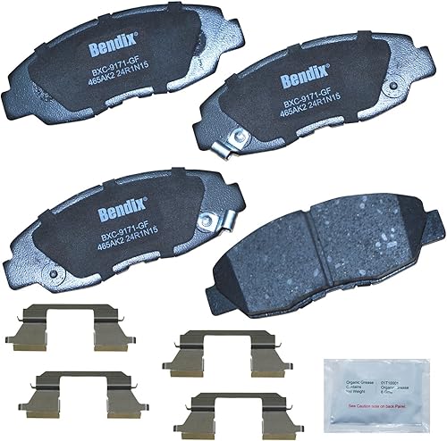 Bendix Pastillas de freno delanteras de cerámica Priority1 CFC465AK2 para Acura EL 2005-1997, Honda Civic 2011-1996, Insight 2014-2010