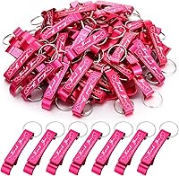 Vista 7 de Dandat 100 Piezas Llavero Abrebotellas a Granel Recuerdos de Boda de Agradecimiento para Invitados Abridor de Vino y Cerveza de Aluminio Grabado