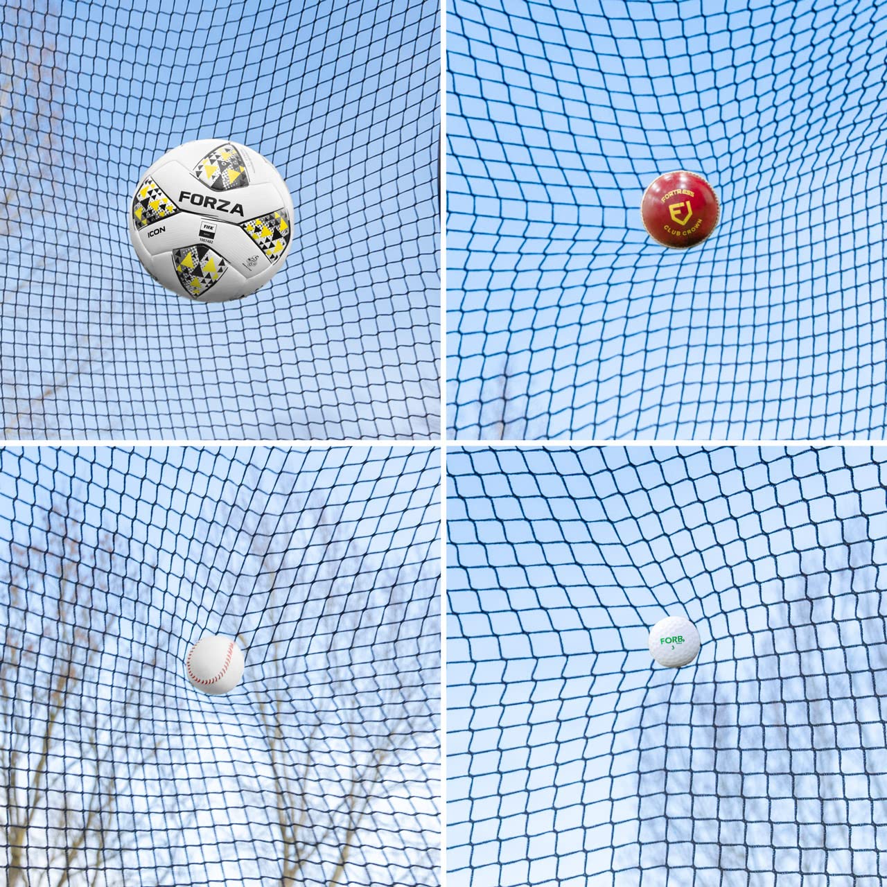 Proflex Stop that Ball™ Ballstopnetz [3 Größen] - Für Fußball, Kricket und Golf