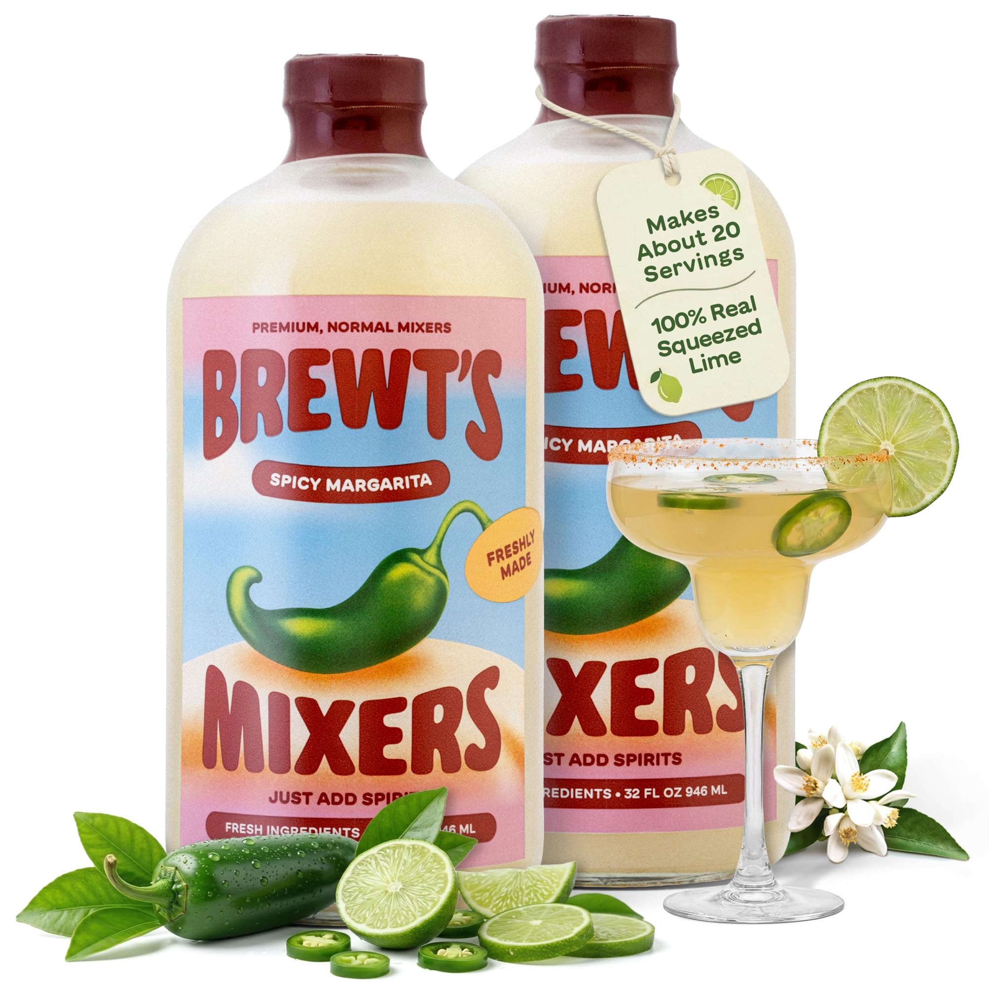 Amazon.com : Brewt's Spicy Jalapeno Margarita Mix – Handcrafted