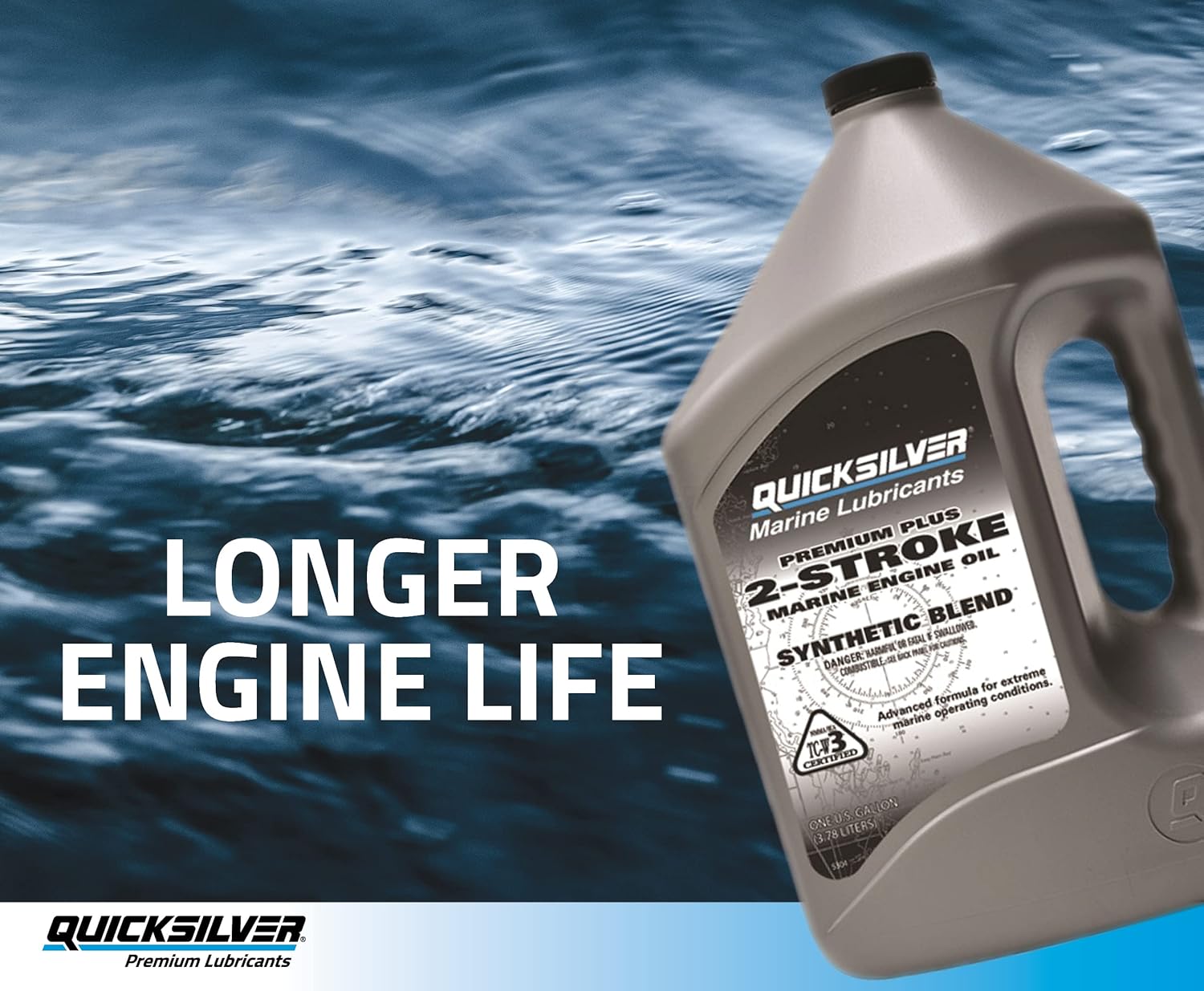 QuickSilver 858025Q01 Premium Plus TC-W3 2-Cycle Outboard Oil, 16 Oz. 3 81hf+YmOpSL. AC SL1500