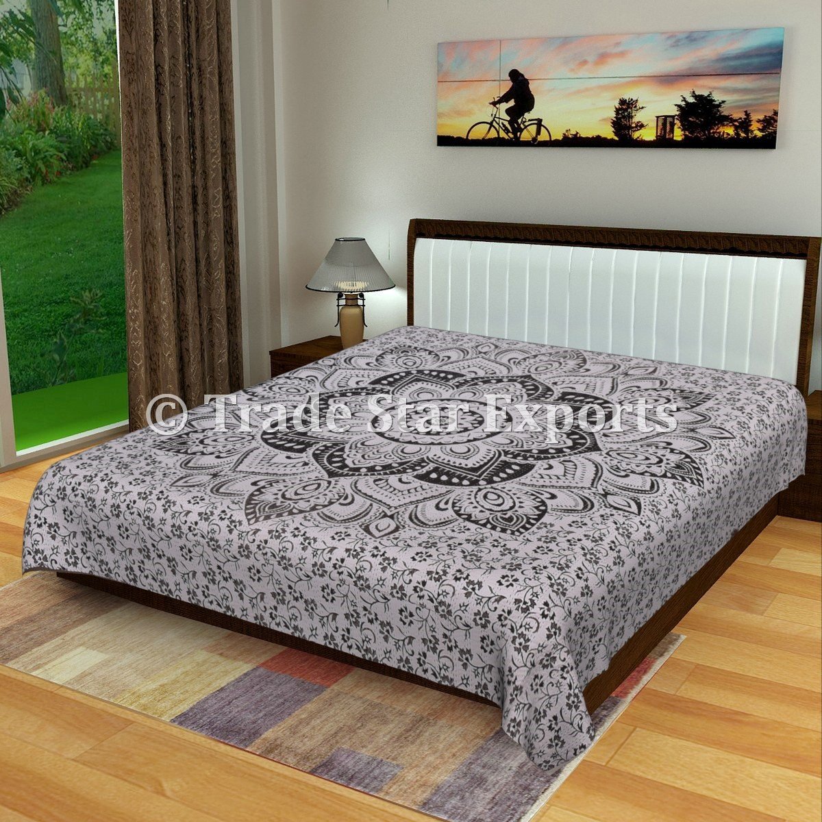 Couvre-lit Kantha patchwork pour réchauffer votre chambre en hiver style boho
