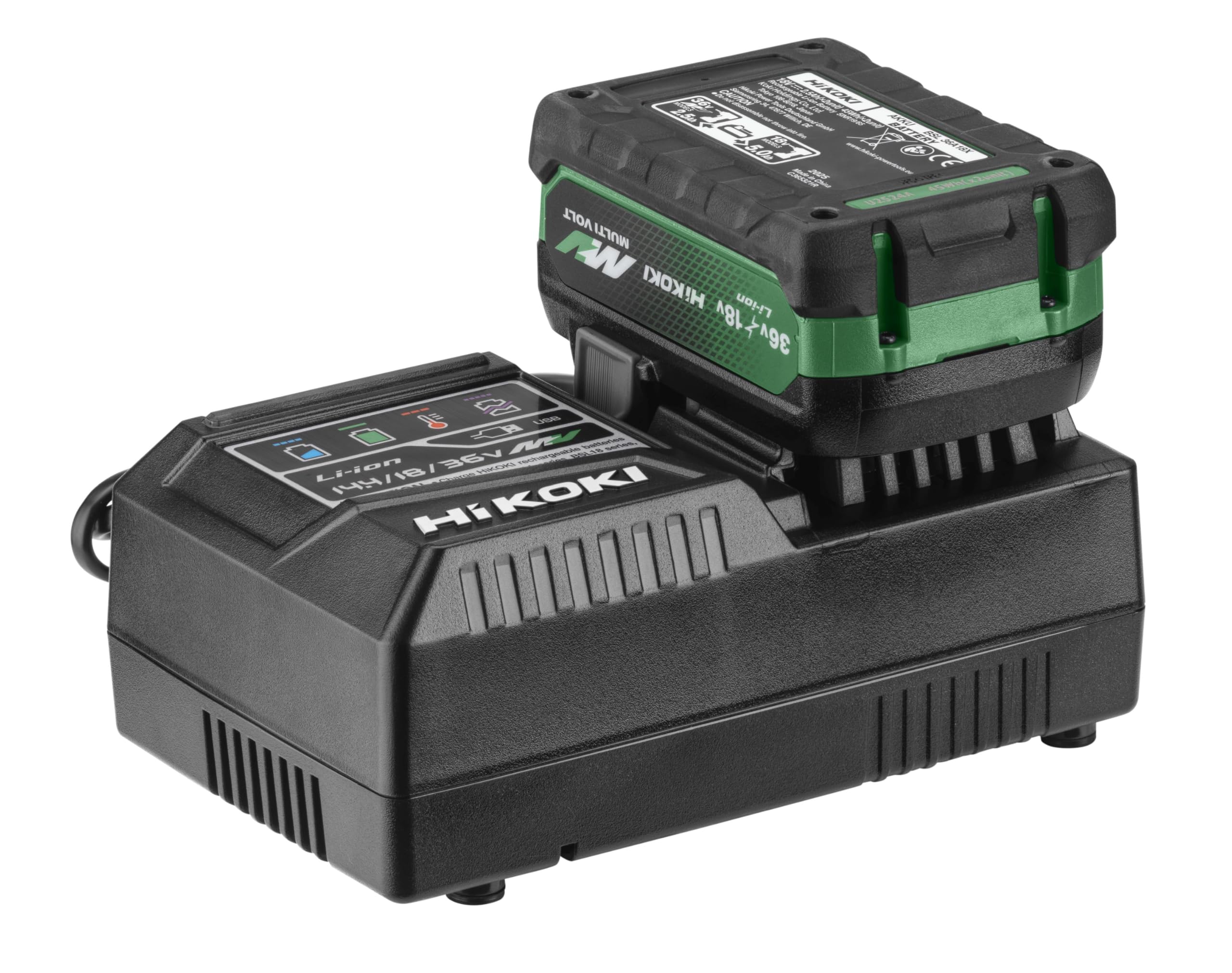 Hikoki 2 baterías 18V 5.0Ah BSL1850MA + cargador UC18YSL3