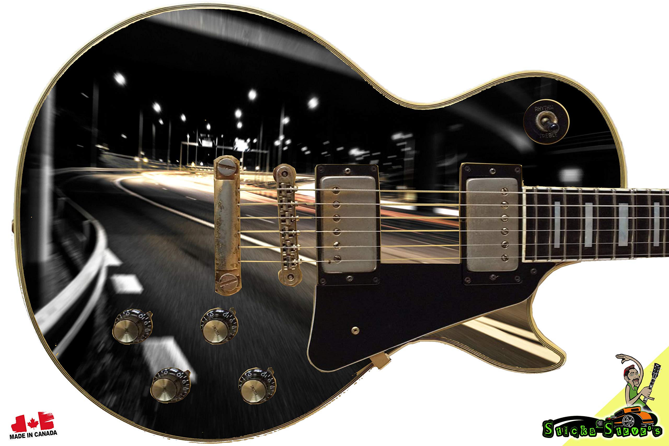 054 Righty Electric Guitar Skin Speed at Night