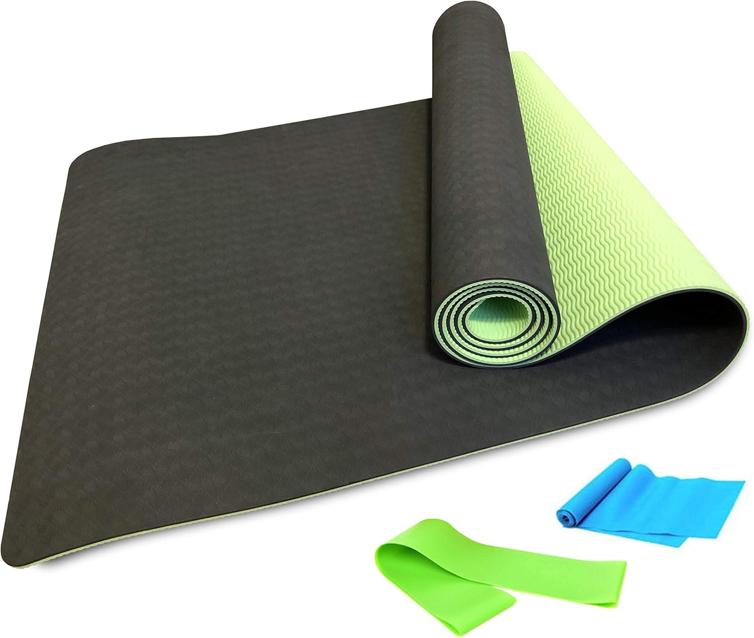 Antibacterial Yoga Mat, Fitness EcoFriendly TPE Yoga Mat 183.0 x 61.0