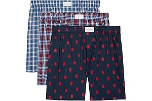 Tommy Hilfiger Men's Underwear Cotton Classics Multipack Woven Boxers