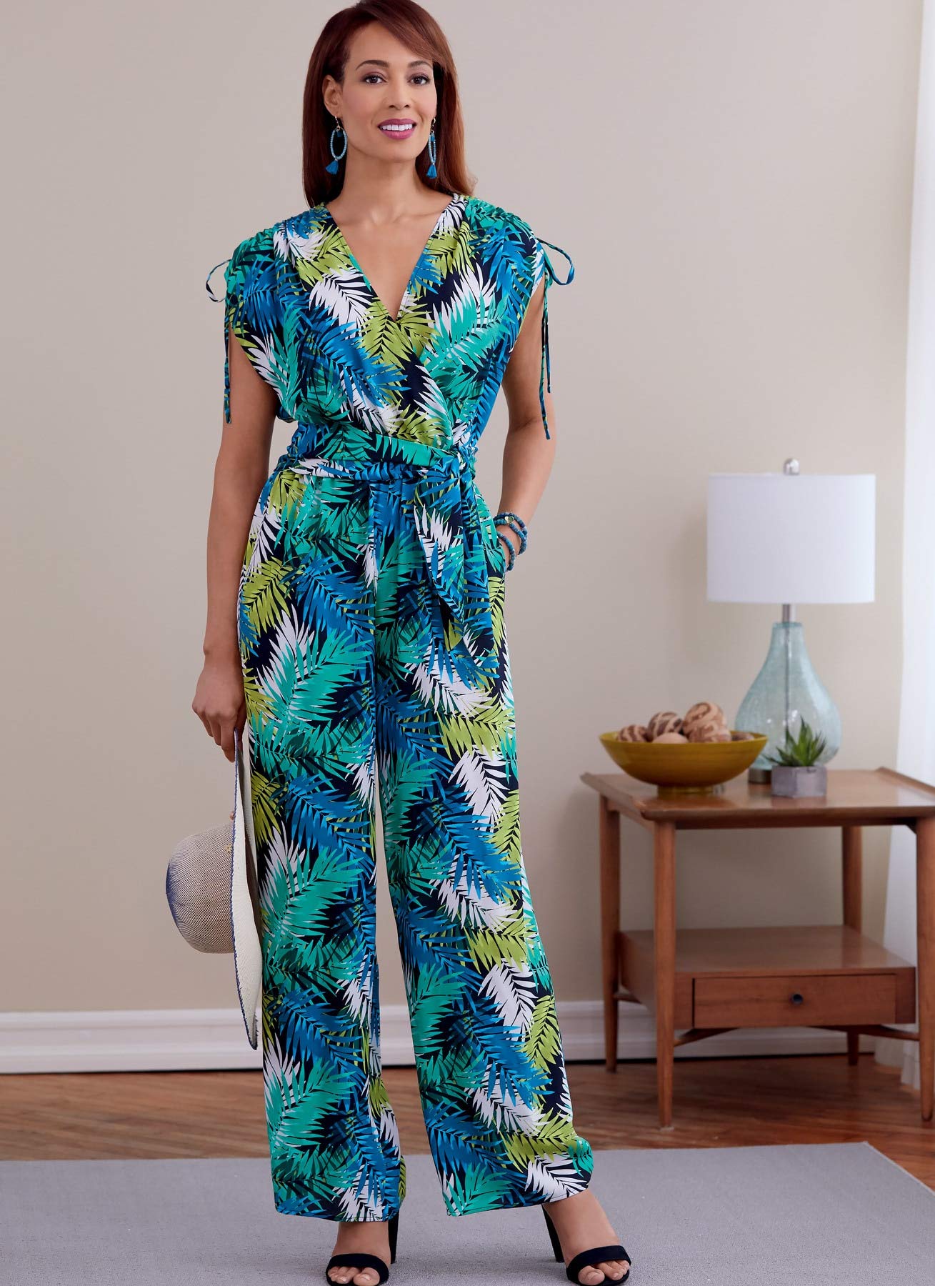 Butterick B6756E5 Misses' Dress, Jumpsuit & SASH, White, E5(14-16-18-20-22) - Image 2