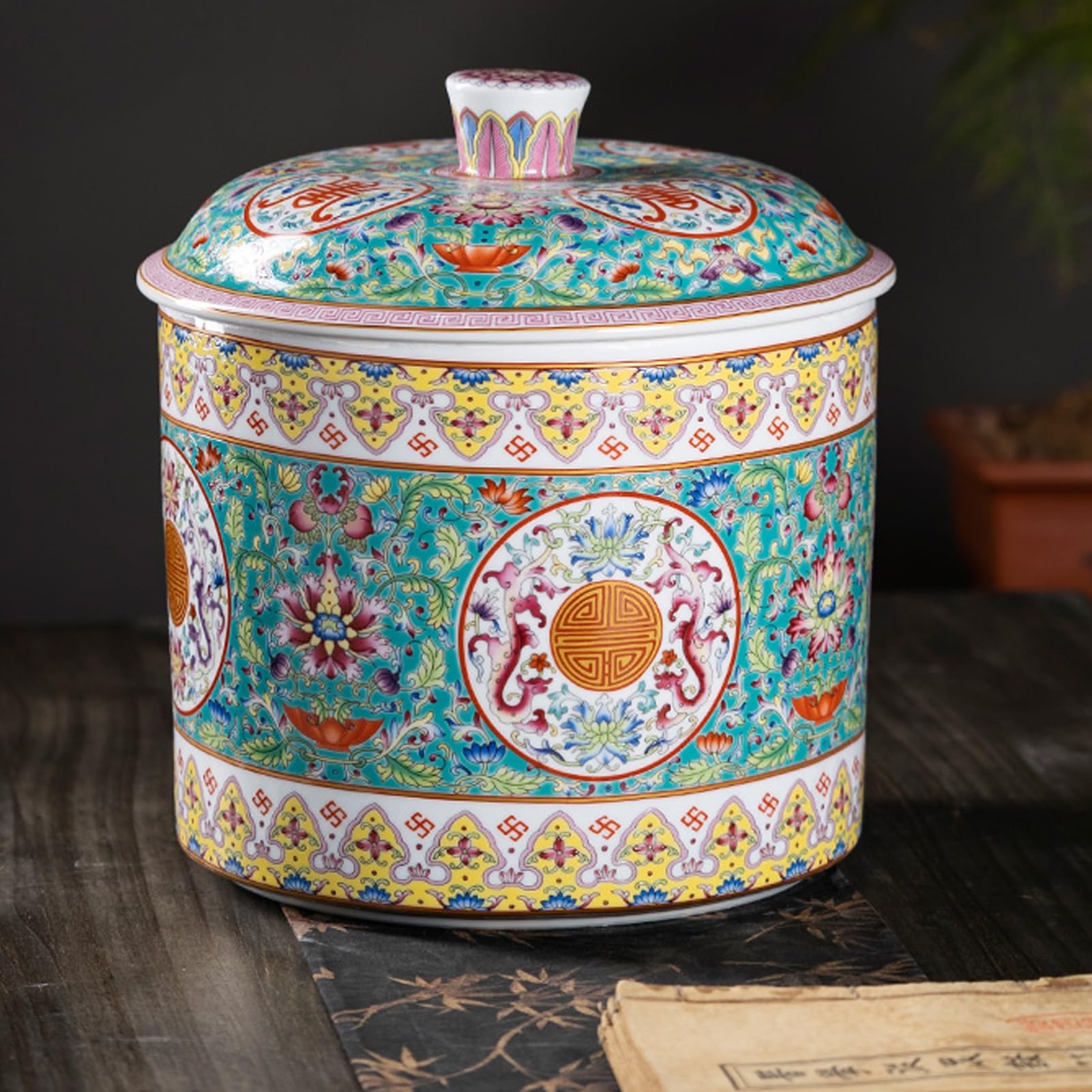 Bouteille en porcelaine classique de stockage au savoir-faire unique