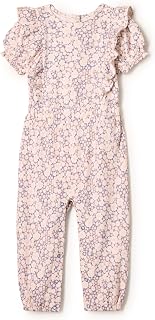 Amazon Essentials x Sofia Grainge Baby & Toddler Girls Ruffle Romper - 100% Soft Cotton, Breathable Relaxed Fit