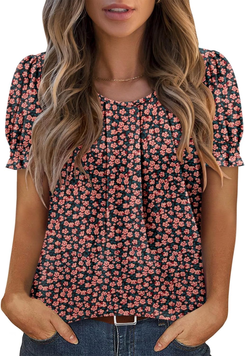 C-orange Floral